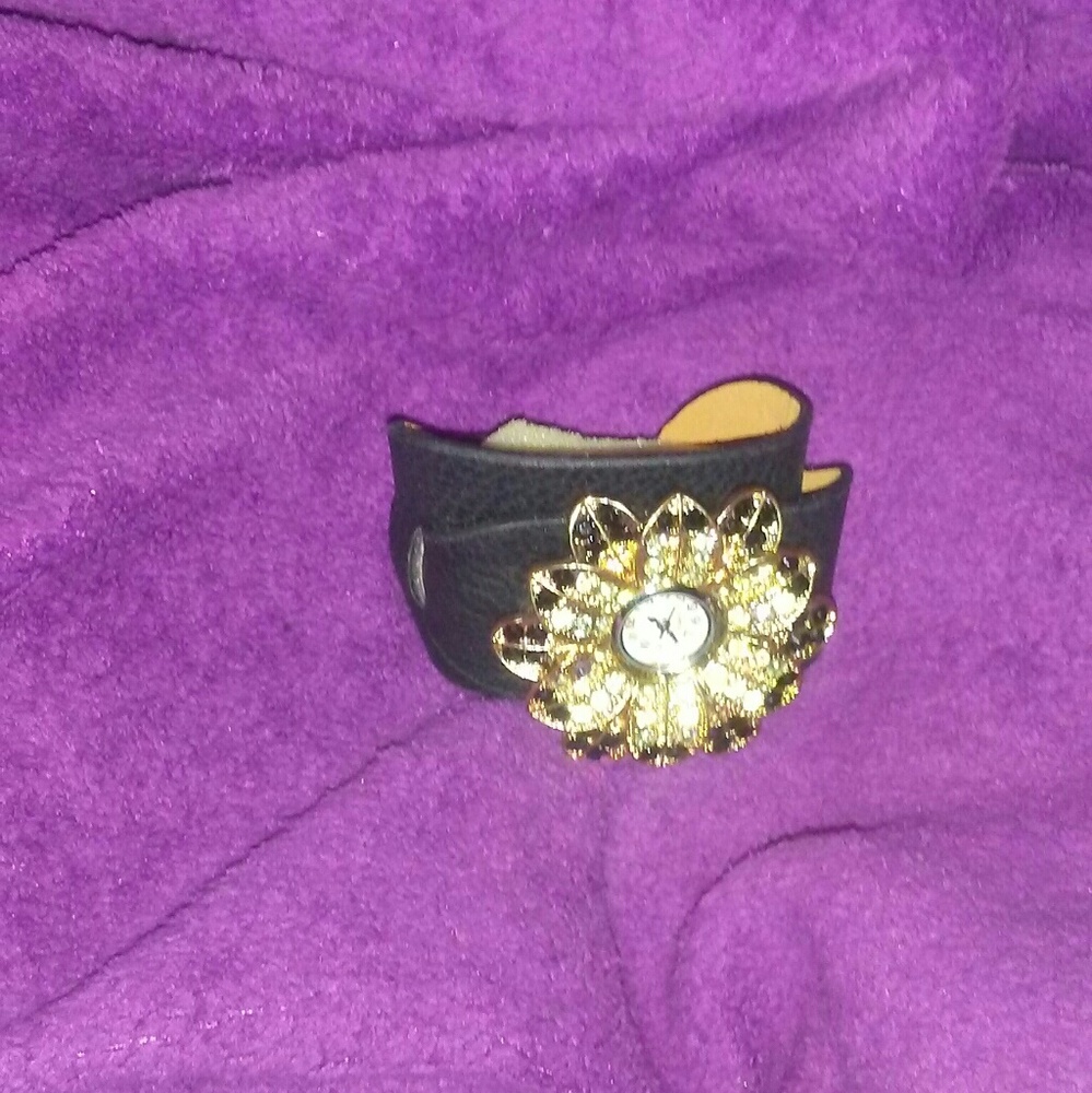 Black Gold Cuff watch